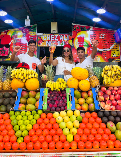 Fresh juice stalls in Jamma elfna