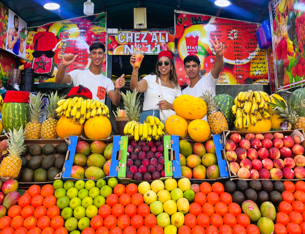 Fresh juice stalls in Jamma elfna