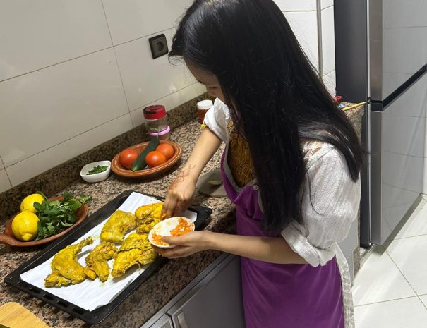 Casablanca cooking class with wissal moroccan food tour