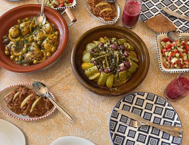 Rabab guide tangier family dinner experience moroccan food tour tagines and salads