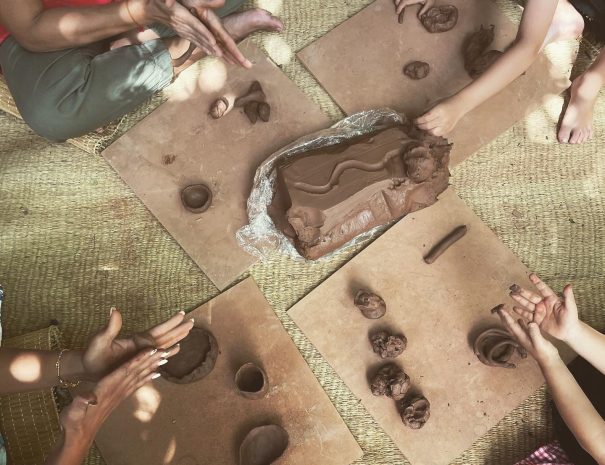 marrakech pottery workshop with amine salsala studio moroccan food tour 11