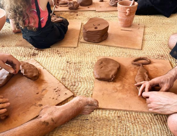 marrakech pottery workshop with amine salsala studio moroccan food tour 13