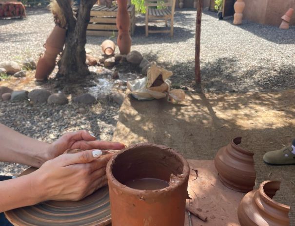 marrakech pottery workshop with amine salsala studio moroccan food tour 6