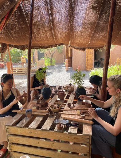 marrakech pottery workshop with amine salsala studio moroccan food tour 8